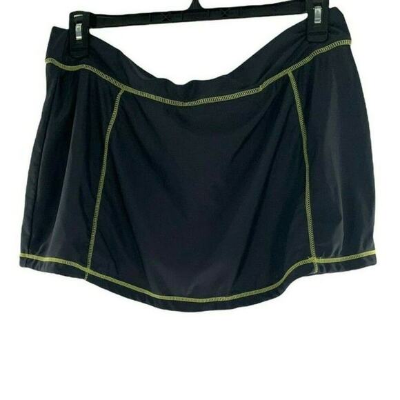 Zero X Posur Swimwear Skirt Women's Size XXL Stretch Asymmetric Inner Shorts - Picture 4 of 8